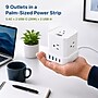 Uncaged Ergonomics Cube 5-Outlet 4-USB Port Surge Protector, 10', White (PC-W-C)~#|#~C8E927A3-1B27-46B3-9BD0080EAB71102F_sc7