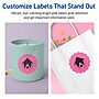 Avery Laser/Inkjet Round Scalloped Multipurpose Labels, 2.5" Dia., Bright Pink, 720/Box (94516)~#|#~C8EAE145-025D-42E3-87664D01AC7F235A_sc7