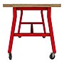 Learniture Ideate Series 72"W x 36"D Butcher Block Table, Beige/Red (LNT-NOR3005BB-RD-PK-SO)~#|#~C8F00614-A819-4B4E-9958BBAD3CD1CB02_sc7
