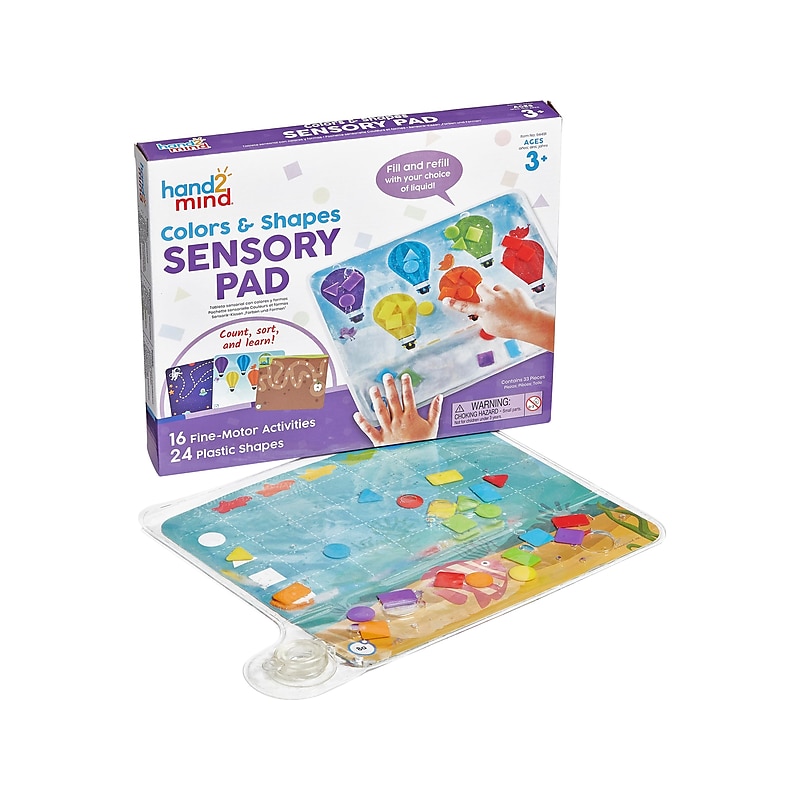 hand2mind Colors & Shapes Sensory Pad Set, Assorted Colors (94491) image 1