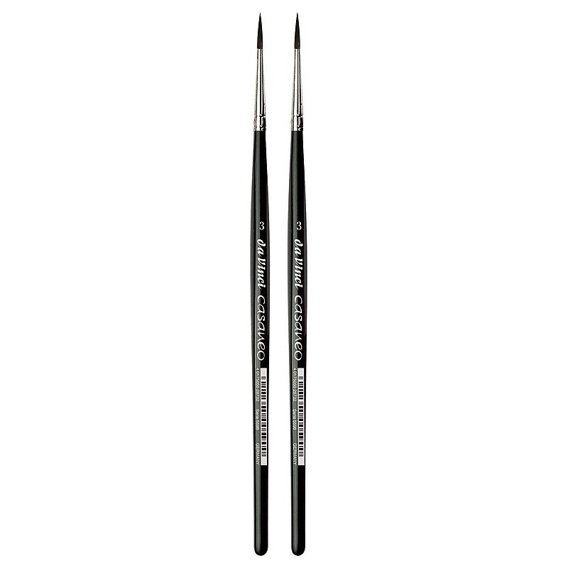 da Vinci CASANEO Mixed Media Synthetic Bristle, Round Brush, 2/Pack (DVXVA55983-2) image 1