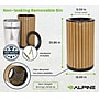 Alpine Industries Steel Outdoor Trash Can with Open Lid, 32 Gallon, Cedar (ALP4400-01-CD)~#|#~C8F44488-C0A3-4281-A23E5D98F076D695_sc7