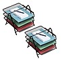 Mind Reader Metal 3-Tier Stackable Paper Desk Tray Organizer, Black, 2/Pack (3TPAP2PK-BLK)~#|#~C8F5280B-8182-4897-B3759C062A80F767_sc7