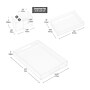 Mind Reader 3-Piece Desk Organizer Set, Clear (TRU3PC-CLR)~#|#~C8F9FF9C-7A29-40E3-AE8B7AF9B687B868_sc7