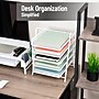 Mind Reader 5-Tier Stackable Paper Desk Tray Organizer, Metal, White (5TPAPER-WHT)~#|#~C8FA3D2F-48B8-4BAF-AECFC9F0C978F349_sc7
