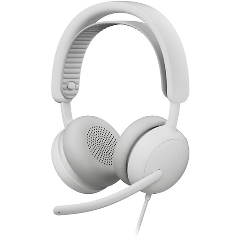 Logitech Zone 2 USB-C Stereo Computer Headset, MT Certified, White (981-001610) image 1