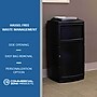 Commercial Zone PolyTec Polyethylene Indoor/Outdoor Swing Lid Trash Can, 25 Gallon, Black (775901SE)~#|#~C8FD74FB-ED71-4CC1-82521CB64E4F7C72_sc7