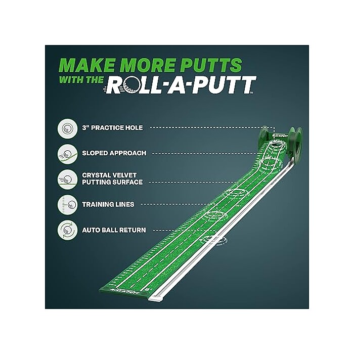 Perfect Practice Golf Putting Mat with Ball Return (PP-61563-1