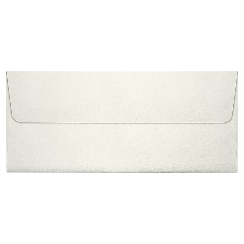 LUX 4 1/8" x 9 1/2" #10 80lbs. Square Flap Envelopes, Quartz Metallic, 50/Pack image 1