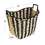 Household Essentials Zigzag Woven Paper Rope Basket, Natural (HE1239)~#|#~C903A7D6-C29D-4967-83117AE05ADE1A34_sc7