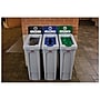 Rubbermaid Slim Jim Single-Stream Recycling Station, 23 Gallon, Gray/Blue (2185055)~#|#~C90585B7-C67B-4815-97EE2D901AFDE0D6_sc7