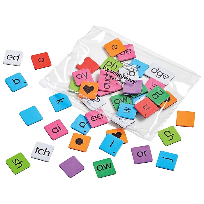 hand2mind Phonics Word-Building Magnetic Tiles (96161) | Staples