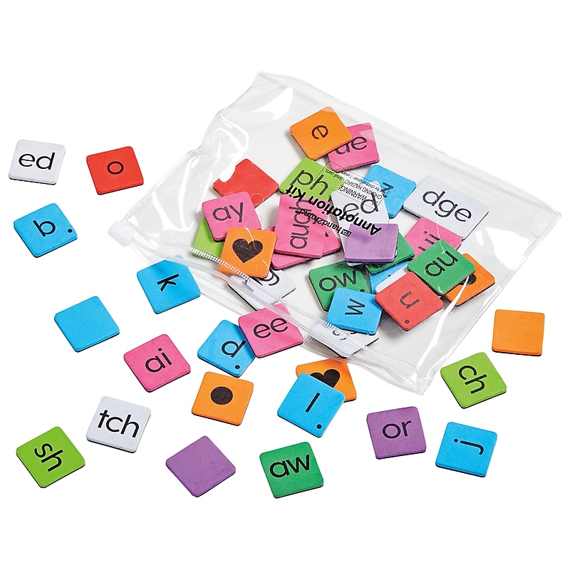 hand2mind Phonics Word-Building Magnetic Tiles (96161) image 1