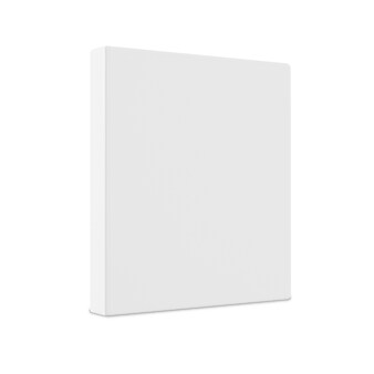 Staples Economy 1" 3-Ring View Binders, White, 12/Carton (23735/21684)