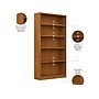 Bush Furniture Universal 72"H 5-Shelf Bookcase with Adjustable Shelves, Natural Cherry Laminated Wood (WL12467)~#|#~C90B85E9-DE7D-4B2E-95B2EE622196B940_sc7