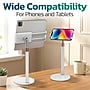 Purely Height Adjustable Phone and Tablet Stand with 360-Degree Rotating Base, White (PPSH119WH)~#|#~C90CE6D9-4292-4042-AF4A4F83952F4274_sc7
