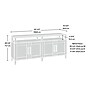 Sauder Tiffin Line Credenza TV Stand, Screens up to 65", Raven Oak (433576)~#|#~C90D95A2-4075-4D49-AED1D4E0E133CB6F_sc7