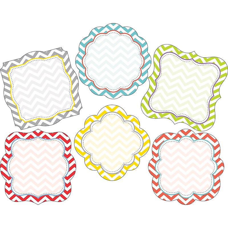 Barker Creek Beautiful Chevron Double-Sided Accents, 36/Pack (LL2202) image 1