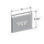 Azar Hanging Sign Holder, 7" x 5", Horizontal, Wall Mounted, Clear, Acrylic, 10/Pack (162723)~#|#~C912CD6F-F779-4BBE-ABB5808430B77909_sc7