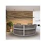 Regency Marque 124.5"W Curved Reception Desk Workstation, Driftwood Gray (77292GY)~#|#~C9160C58-B1F7-4414-91AD207FA2C20042_sc7