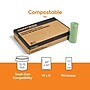 Coastwide Professional™ 12-13 Gallon Compostable Bag, 24" x 32", Low Density, 1 Mil, Green, 200 Bags/Box (CW62405)~#|#~C917F611-399B-4B0F-ADEC3F663EDF3ED2_sc7