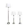 Lalia Home Perennial 58.5"/30" Brushed Nickel Three-Piece Floor/Table Lamp Set with Tapered Shades (LHS-1005-BN)~#|#~C918B0D3-DBED-4209-80D9BE5A7026F2EC_sc7