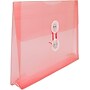 JAM Paper Premium Plastic Filing Envelope with Button & String Closure, Pink, 3/Pack (920B1PIX3)~#|#~C91C39D8-FC91-4BB2-9AFE1CFBB8FDF1D1_sc7