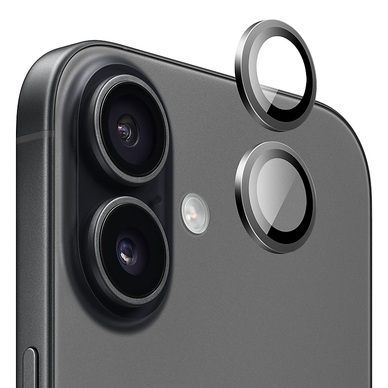 SaharaCase ZeroDamage Titanium Glass Camera Lens Protector for iPhone 17, Black, 2/Pack (ZD00184) image 1
