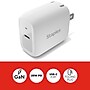 Staples TECH GaN USB-C Wall Charger, 25W, White (ST62323-CC)~#|#~C9211AAD-A17C-4595-B8BB6CC28A4BF49A_sc7
