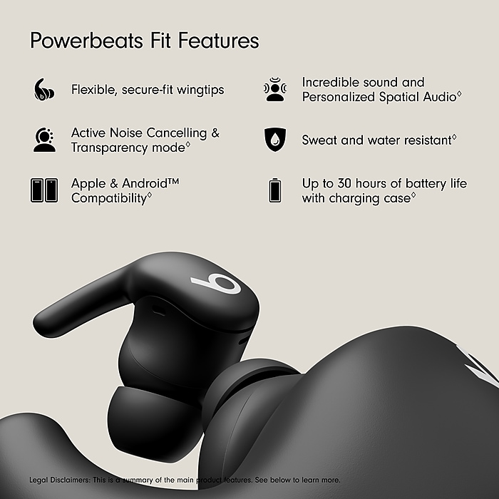 Beats by Dr. Dre Powerbeats Fit Wireless Earbuds, Bluetooth, Jet