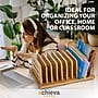 Officemate Bamboo Desk Accessories 9-Compartment Stackable Bamboo Multi-Supply Holder Desk Organizer, Natural Wood Grain (71002)~#|#~C9244E49-368B-471F-AA5AA43340632AEB_sc7