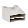 Mind Reader 5-Compartment Plastic Desk Tray, Beige (ANCHBOX5-BEI)~#|#~C92B3A5D-8066-449C-B635EDFD097DA88C_sc7
