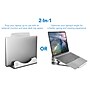 Mount-It! 2" x 10" Vertical/Horizontal Aluminum Laptop Stand, Silver (MI-7276)~#|#~C92C3D9A-C6B7-4538-834C2311F83D9062_sc7