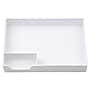 JAM Paper Half Desk Stackable Front Loading Letter Tray, White Plastic, (344TWH)~#|#~C930DD3A-637B-4A6A-B66D730BD9976E84_sc7