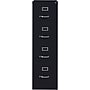 Lorell Commercial 4-Drawer Vertical File Cabinet, Letter Size, Lockable, 52"H x 15"W x 22"D, Black (LLR42294)~#|#~C93B6848-CD8D-49AC-829BB81B0F2013A9_sc7