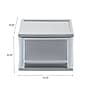 Iris Stackable Storage Drawer, Gray, 3/Pack (500163)~#|#~C93D06BB-D795-4789-A1580E5EBFAC8D9D_sc7