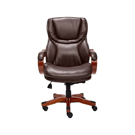 Serta Big and Tall Ergonomic Bonded Leather Swivel Executive Chair