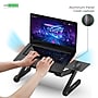 WorkEZ Best 16.5" x 11" Aluminum Laptop Stand, Black (WEBLS-b)~#|#~C94034BC-8D70-4259-B7D59A9D5B1B7134_sc7