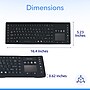 Delton M90 Wireless Airtight Waterproof Keyboard, Black (DKBWM90-WB)~#|#~C941D351-7F0E-4D3C-91DF34B9D5011E39_sc7