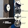 Infinity Instruments Round Retro Navy Blue Wall Clock, Aluminum, 9.5" (10940NB)~#|#~C948F2B3-446F-4975-87D44DC61A7B9154_sc7