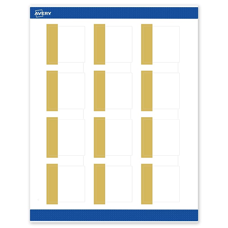 Avery Laser/Inkjet Square Multipurpose Labels, 2" x 2", White, 120/Pack (S00DJP) image 1