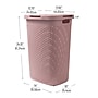 Mind Reader 15.85-Gallon Laundry Hamper with Lid, Plastic, Pink (60HAMP-PNK)~#|#~C94FD8C7-FF5E-4A53-910A1AF354C008E6_sc7