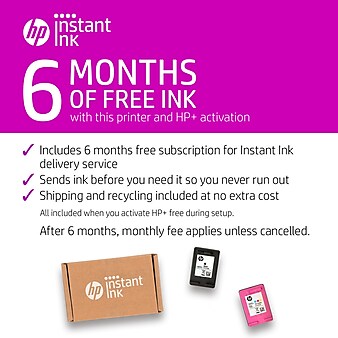 HP OfficeJet 8015e Wireless All-in-One Color Printer, Scan, Copy, Best for Home Office, 6 Months of free Ink with HP+ (228F5A)