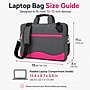 Vangoddy 13" Nylon Laptop Bag, TSA Checkpoint Friendly, Gray/Pink (NBKLEA604)~#|#~C9515193-8AE1-4E39-ADBE6D5DFE6104BA_sc7