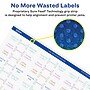 Avery Laser/Inkjet Decorative Edge Multipurpose Labels, 2.5"  x 0.5", Glossy White, 450/Pack (94749)~#|#~C951A430-09EB-4935-A542C99A2F16B69E_sc7