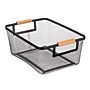mDesign Steel Organizer, Black/Natural (24355W) ~#|#~C951FD4C-2D3E-4A73-9B28A84EC3A5DF96_sc7
