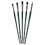 Silver Brush Ruby Satin Size 6 Variety Brush Set, 5/Pack (SLVRS2596)~#|#~C954C4A5-335D-441B-B4A9437448FAA64B_sc7