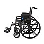 Medline Guardian K1 Wheelchair, 18" Seat Width, Desk Length Arms, Swing-Away Footrest, Black (K1186N22S) ~#|#~C95845EE-867C-4509-A966D7527E4C1991_sc7