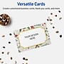Avery Gold-Blue Border Berries Matte Blank Card, White, 20/Pack (S00-FEC)~#|#~C9592336-FDA0-472B-923837D5BC1650D8_sc7