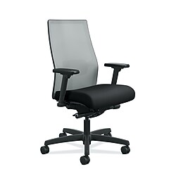 HON Ignition 2.0 Mesh Back Fabric Task Chair, Black/Fog